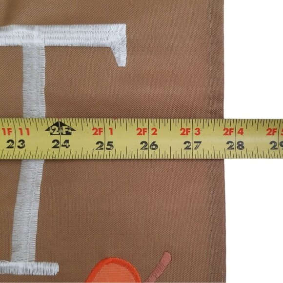 Autumn "Home Sweet Home" Embroidery Garden Flag 28" x 39" Jetmax Nylon/Rayon Out - Picture 5 of 5